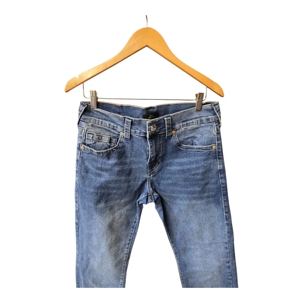 True Religion Jeans Ricky‎ Relaxed Straight 30x30 Raw Hem